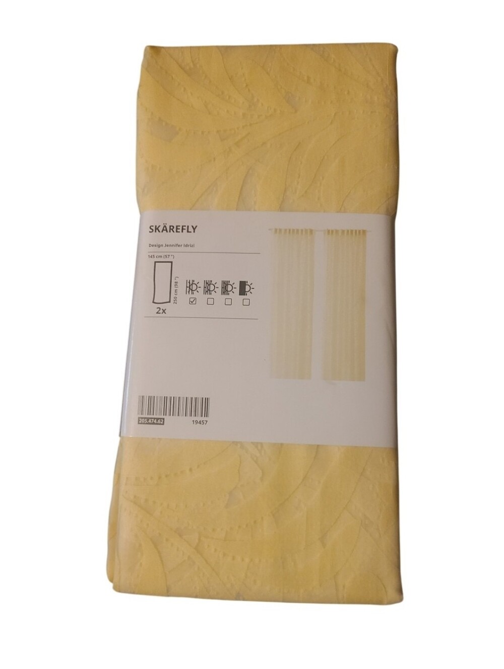 IKEA SKÄREFLY Sheer Curtains 2x Panel